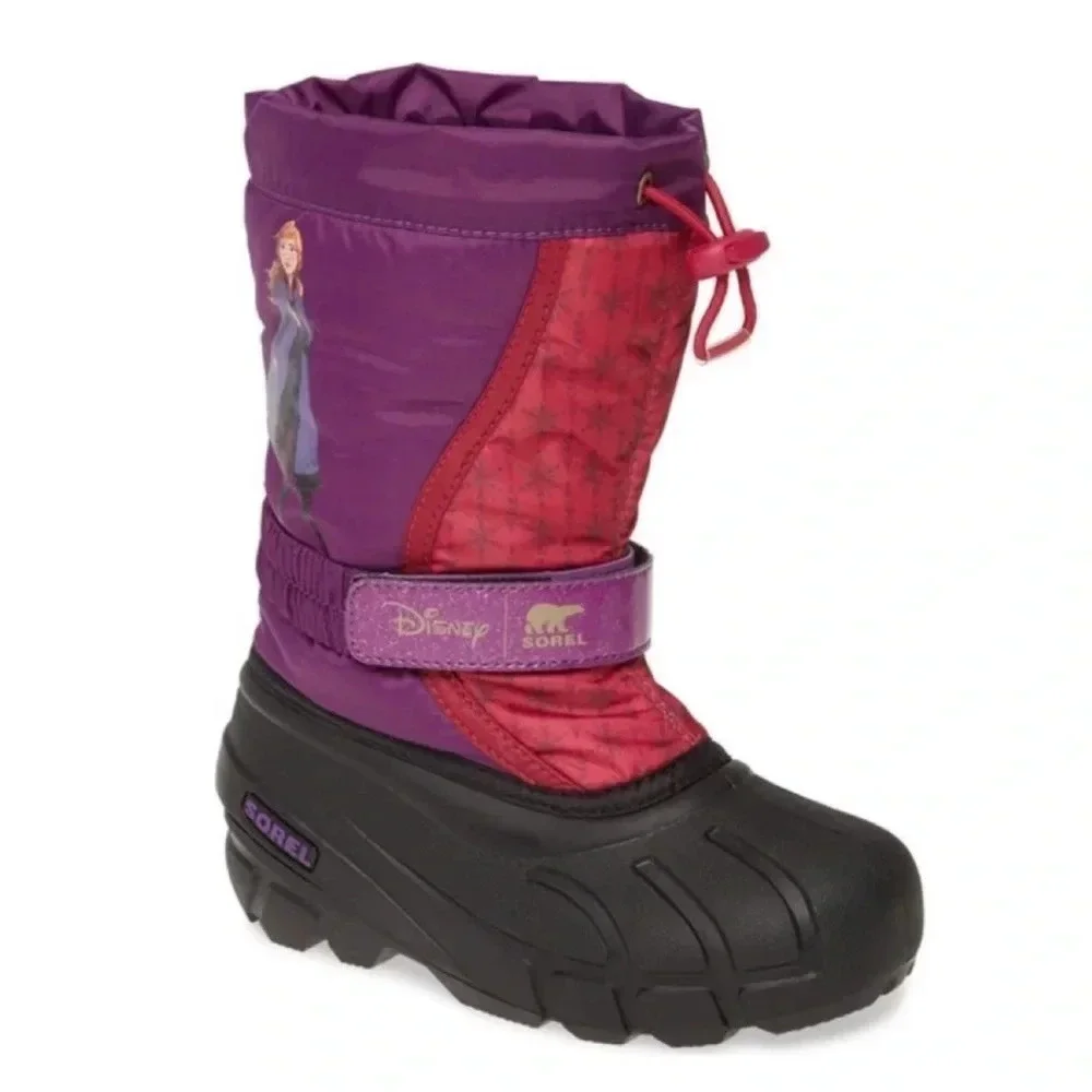 NEW Disney × Sorel Youth Flurry Frozen 2 Anna Winter Boot NIB Youth Wild Iris